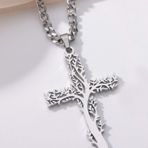 Croix arbre de vie argent