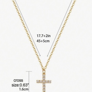 Croix avec micro zircons