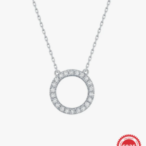 Zirconia Charm Silver Necklace
