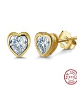 Heart stud 14k D115