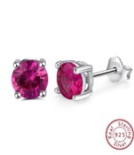 ruby stud D126