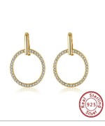 Circle earring 14k D148