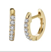 all zircon hoop 14k D51