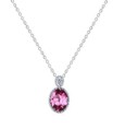 II139 pink necklace swarovski