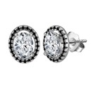 II60 black earrings
