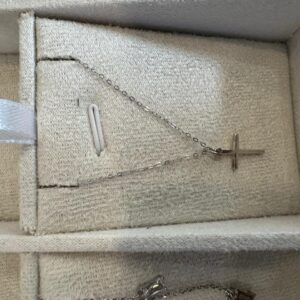 minimalist sterling silver cross
