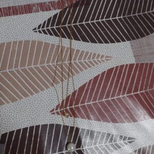 Pearl necklace with waterdrop zirconia