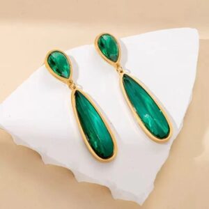 Green Drop Earring