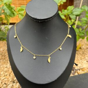 OO22 Coin+zicon necklace