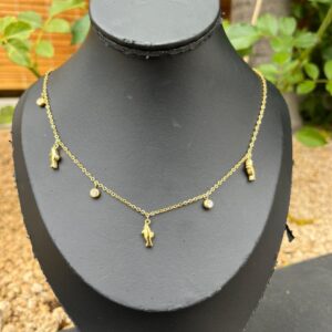 OO19 Fish+zircon necklace