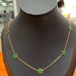 Multiple Lucky Leaf Necklace