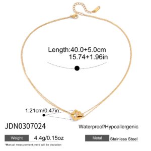 PP105 Flower round necklace