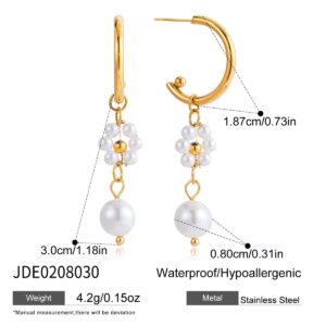 PP111 Flower Pearl earring
