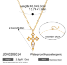 PP114 Pointy cross necklace