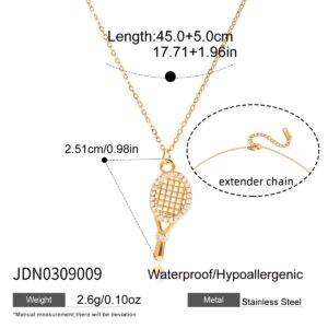PP115 Tennis racket necklace