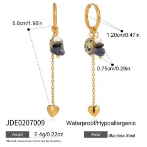 PP24 Heart+stones earring