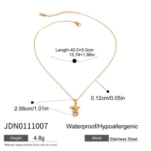 PP38 Angel zircon necklace