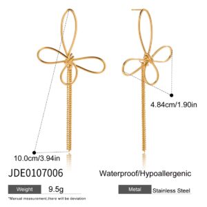 PP57 Thin wire butterfly earring