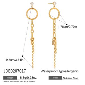 PP61 Circle pendant earring