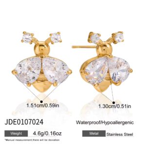 PP67 Bee pierre earring