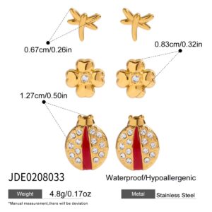 PP82 Insect Flower studs