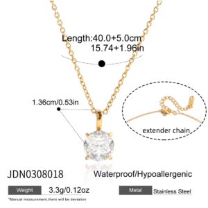 PP93 Round zircon necklace
