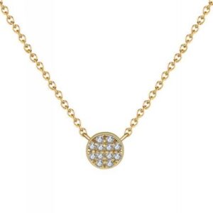 SS108 G floral cubic necklace