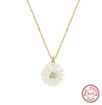 SS268 G Daisy flower necklace