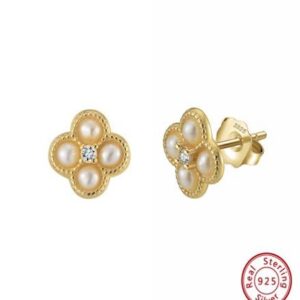 SS78 Pearl Clover Earrings