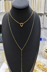 TT1 Mini heart and star layer necklace