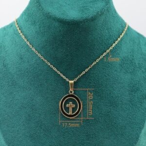 TT115 Black circle cross