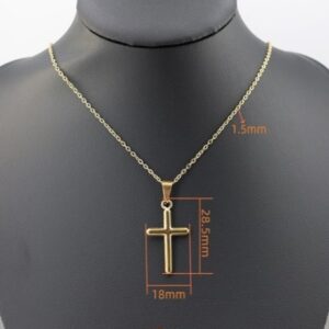TT117 Plain gold cross