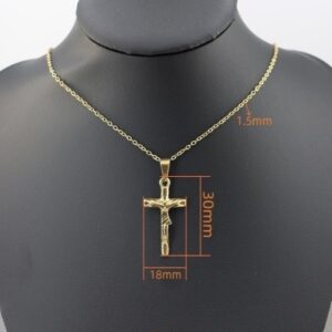 TT119 Jesus gold cross