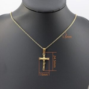 TT120 Small jesus gold cross