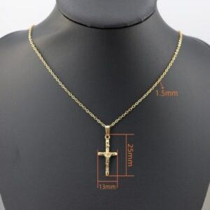 TT124 Medium jesus gold cross
