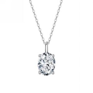 VV65 S Oval Zirconia Necklace