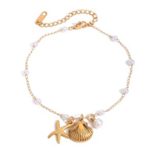 Shell beads anklet