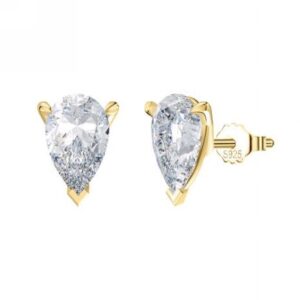 Pear earring G 9mm