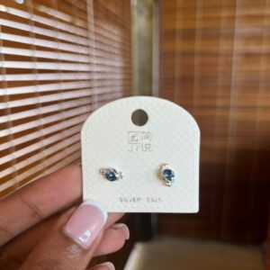 Dark blue sweet earrings