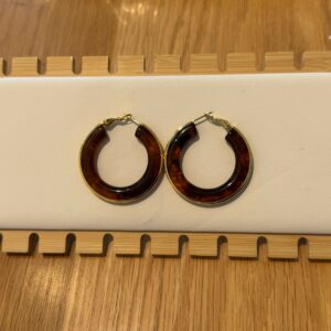 Dark brown hoop